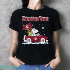 Alabama Crimson Tide Snoopy And Woodstock Driving Car Cute Snoopy Limited Edition Shirt - Ladies T-Shirt