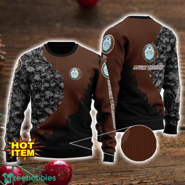 Angry Orchard Skull Halloween All Over Print 3D Sweater Product Photo 1