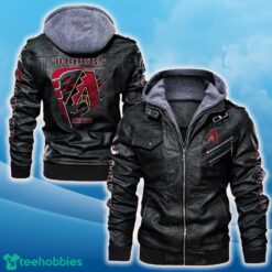 Arizona Diamondbacks Leather Jacket Black And Brown Color For Men And Women Gift Fans All OVer Print Gift Fans - Arizona Diamondbacks Leather Jacket_1