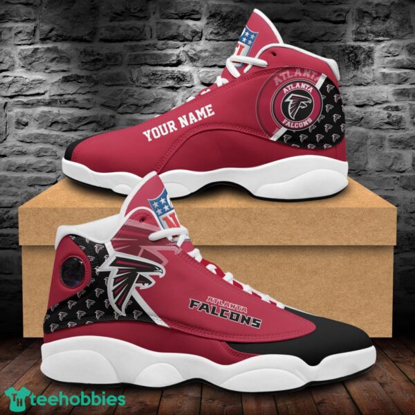 Atlanta Falcons Air Jordan 13 Shoes Custom Name Sport Team Shoes Product Photo 1