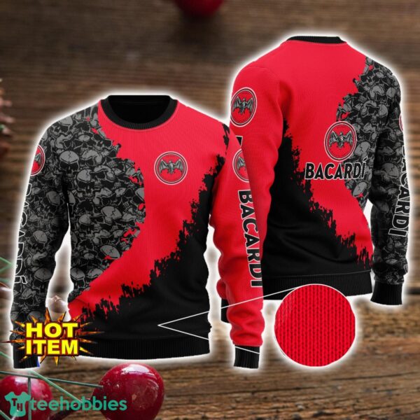 Bacardi Rum Skull Halloween All Over Print 3D Sweater Product Photo 1