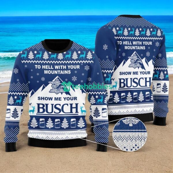 Bucsh Beer Mountains Christmas Ugly Sweater 3D For Men And Women Product Photo 1