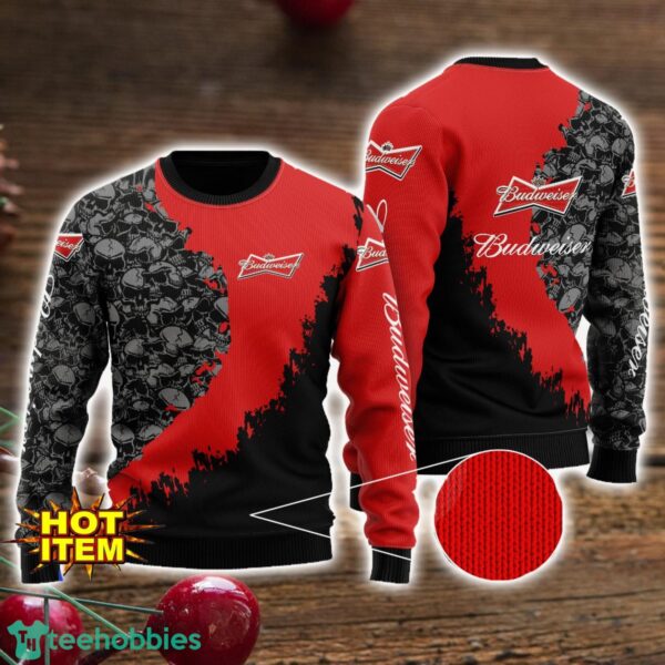 Budweiser Skull Halloween All Over Print 3D Sweater Product Photo 1