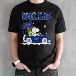 Buffalo Bills Snoopy And Woodstock Driving Car Cute Snoopy Limited Edition Shirt - Black Unisex T-Shirt