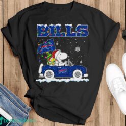 Buffalo Bills Snoopy And Woodstock Driving Car Cute Snoopy Limited Edition Shirt - Black T-Shirt