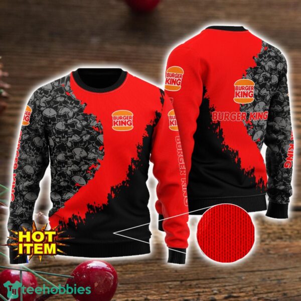 Burger King Skull Halloween All Over Print 3D Sweater Product Photo 1