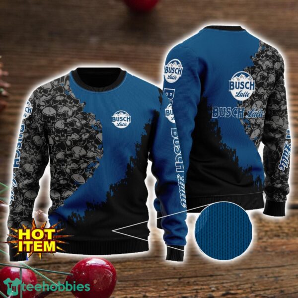 Busch Latte Skull Halloween All Over Print 3D Sweater Product Photo 1
