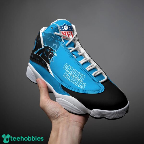Carolina Panthers Air Jordan 13 Shoes Custom Name Sport Team Shoes Product Photo 2