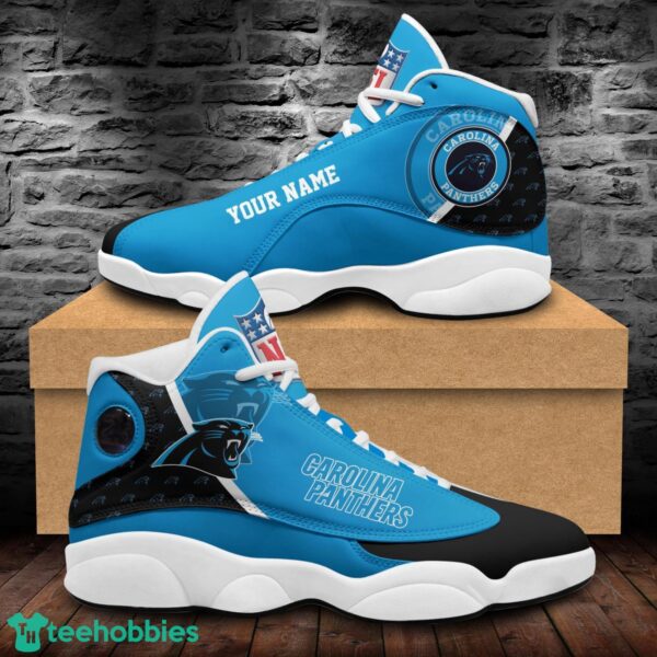 Carolina Panthers Air Jordan 13 Shoes Custom Name Sport Team Shoes Product Photo 1