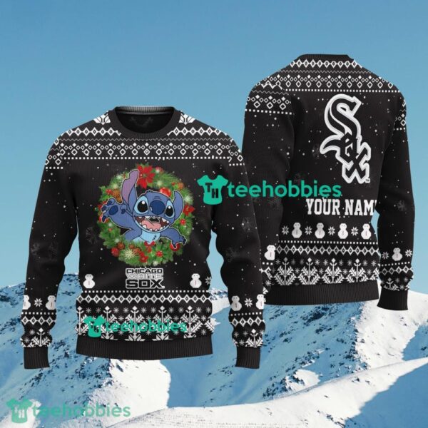 Chicago White Sox Stitch Cute Funny Christmas Ugly Sweater For Bigs Fans Product Photo 1