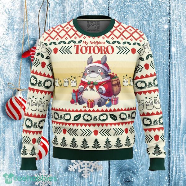 Christmas Totoro My Neighbor Totoro Thermos Ugly Christmas Sweater Gift Holidays - Christmas Totoro My Neighbor Totoro Ugly Christmas Sweater Photo_1