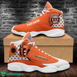 Cincinnati Bengals Air Jordan 13 Shoes Custom Name Sport Team Shoes Product Photo 1