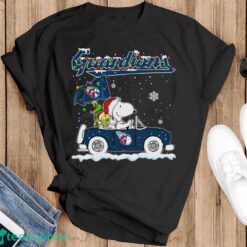 Cleveland Guardians Snoopy And Woodstock Driving Car Cute Snoopy Limited Edition Shirt - Black T-Shirt