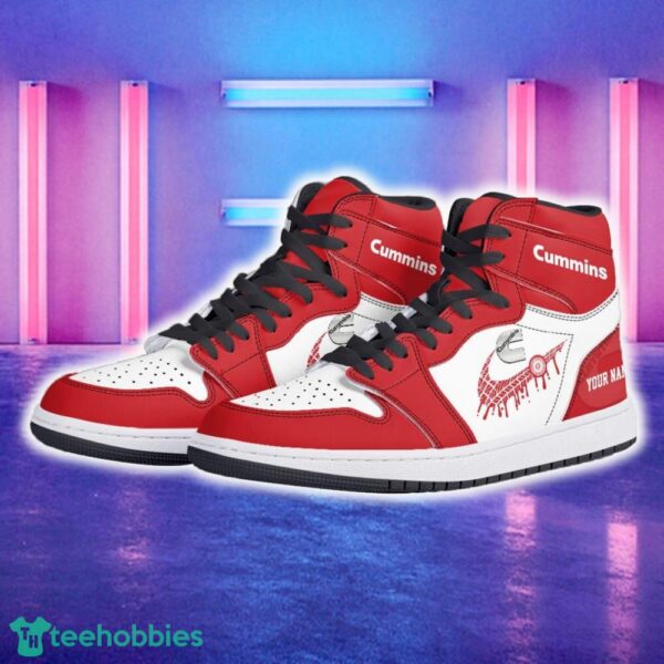 Cummins Car Air Jordan 1 Hightop Shoes New For Fans Gift AJ1 Sneaker Custom Name - Cummins Air Jordan 1 Hightop Shoes_5