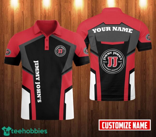 Custom Name 3D All Over Printed jimmy john's Golf Polo Shift 3D Polo Shirt For Fans Product Photo 1