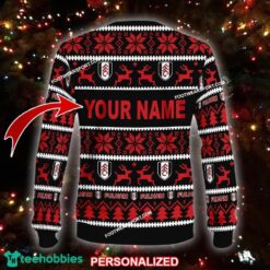 Custom Name NEW Neckline Fulham Knitted Xmas Sweater Gift For Men And Women - EPL Fulham Ugly Christmas Sweater For Men And Women Photo 2