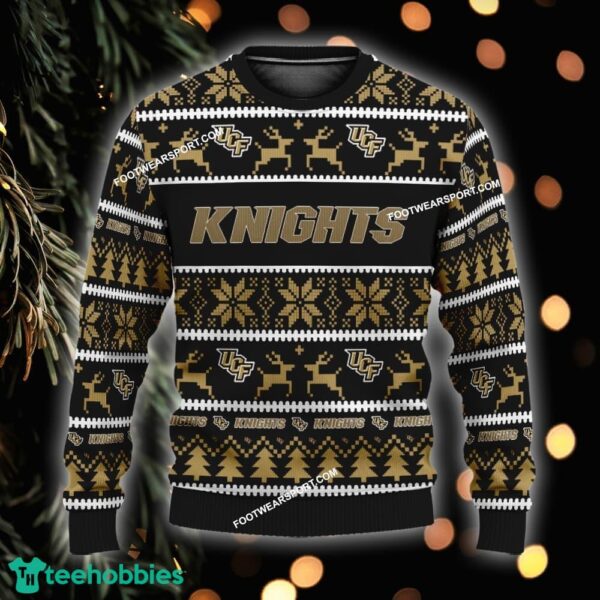 Custom Name NEW Nutcracker UCF Knights Ugly Christmas Sweater Gift Holidays - NCAA UCF Knights Ugly Christmas Sweater For Men And Women Photo 1