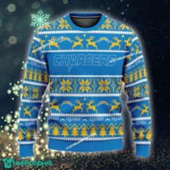 Custom Name NEW Red Los Angeles Chargers Ugly Christmas Sweater Gift Holidays - NFL Los Angeles Chargers Ugly Christmas Sweater For Men And Women Photo 1