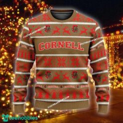 Custom Name NEW Scarf Cornell Big Red Ugly Christmas 3D Sweater Gift For Adult - NCAA2 Cornell Big Red Ugly Christmas Sweater For Men And Women Photo 1