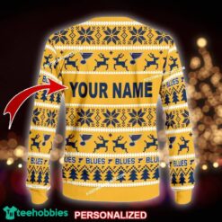 Custom Name NEW Style St. Louis Blues Ugly Christmas Sweater Gift Holidays - NHL St. Louis Blues Ugly Christmas Sweater For Men And Women Photo 2