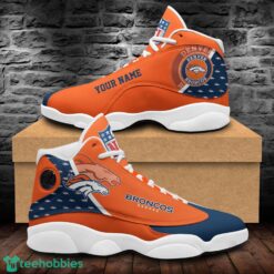Denver Broncos Air Jordan 13 Shoes Custom Name Sport Team Shoes Product Photo 1