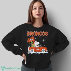 Denver Broncos Snoopy And Woodstock Driving Car Cute Snoopy Limited Edition Shirt image Denver Broncos Snoopy And Woodstock Driving Car Cute Snoopy Limited Edition Shirt - Sweatshirt