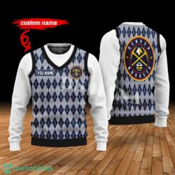 Denver Nuggets Custom Name New Style Sweater Denver Nuggets Ghile Style 3D Print Christmas Sweater Product Photo 1
