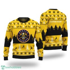 Denver Nuggets Merry Xmas Sweater For Denver Nuggets Fans Sweater - Mockup Sweater 3D