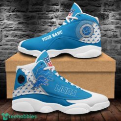 Detroit Lions Air Jordan 13 Shoes Custom Name Sport Team Shoes Product Photo 1