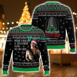 Die Hard Ho Ho Ho Machine Gun Christmas AOP Ugly Christmas Sweater For Fans Christmas Gift Family Gift Product Photo 1