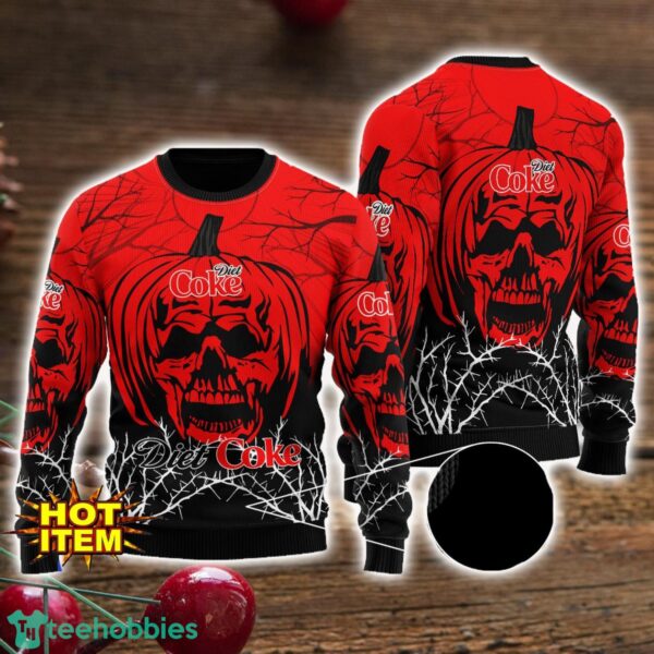 Diet Coke Halloween Pumpkin Ugly Christmas Sweater Gift Ideas Product Photo 1