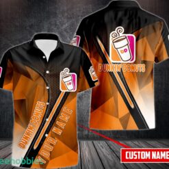 DUNKIN’ DONUTS AOP 3D Hawaiian Shirt Button Shirt Custom Name Product Photo 1