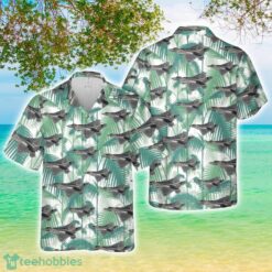 F-22A Raptor Virginia Air National Guard Hawaiian Shirt 3D Printed Button Shirt Product Photo 1