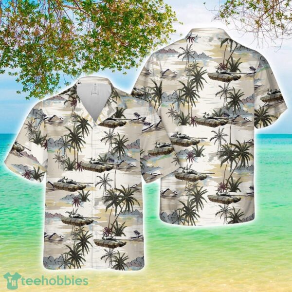 Finnish Army T-72M1 battle tank Ps264-122 Hawaiian Shirt Beach Holiday Product Photo 1