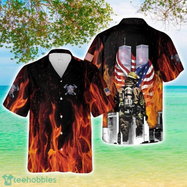 Firefighter 343 Hawaiian Shirt 3D Printed Button Shirt Product Photo 1