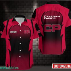 Fleece canadian pacific Short Sleeve Hawaiian Shirt Custom Name Product Photo 1