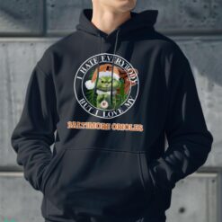 Green Cat With Santa Hat I Hate Everybody But I Love Baltimore Orioles Christmas T-shirt - Men Black Hoodie