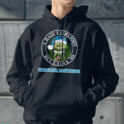 Green Cat With Santa Hat I Hate Everybody But I Love Carolina Panthers Christmas T-shirt - Men Black Hoodie