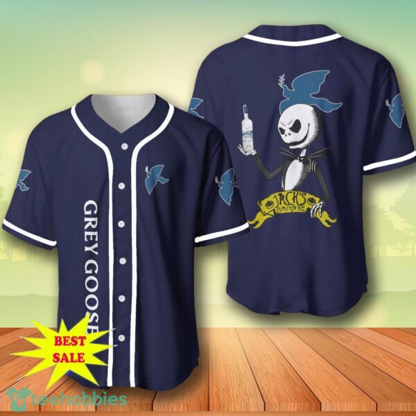 Grey Goose Vodka Halloween Jack Skellington Nightmare Baseball Jersey For Men And Women Product Photo 1