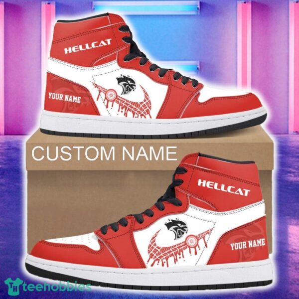 Hellcat Car Air Jordan 1 Hightop Shoes New For Fans Gift AJ1 Sneaker Custom Name - Hellcat Air Jordan 1 Hightop Shoes_4