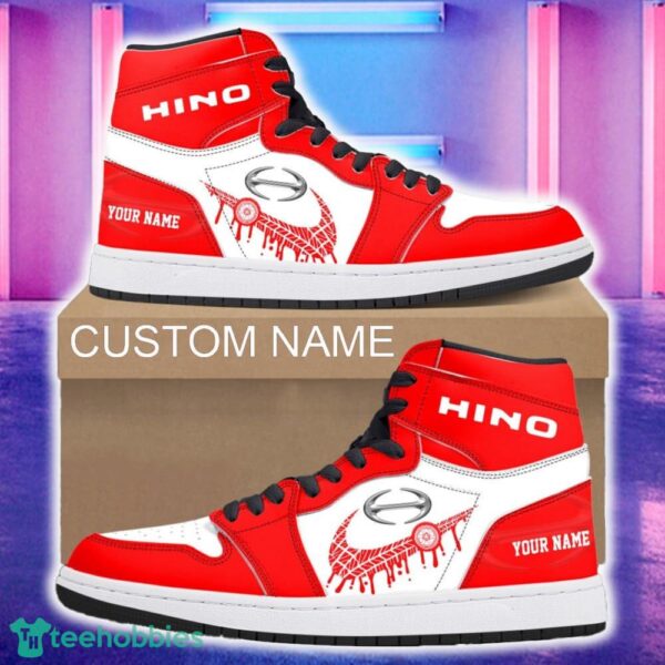 Hino Car Air Jordan 1 Hightop Shoes New For Fans Gift AJ1 Sneaker Custom Name - Hino Air Jordan 1 Hightop Shoes_4