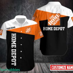 Home Depot Button Shirt 3D Printed Hawaii Shirt Custom Name Product Photo 1