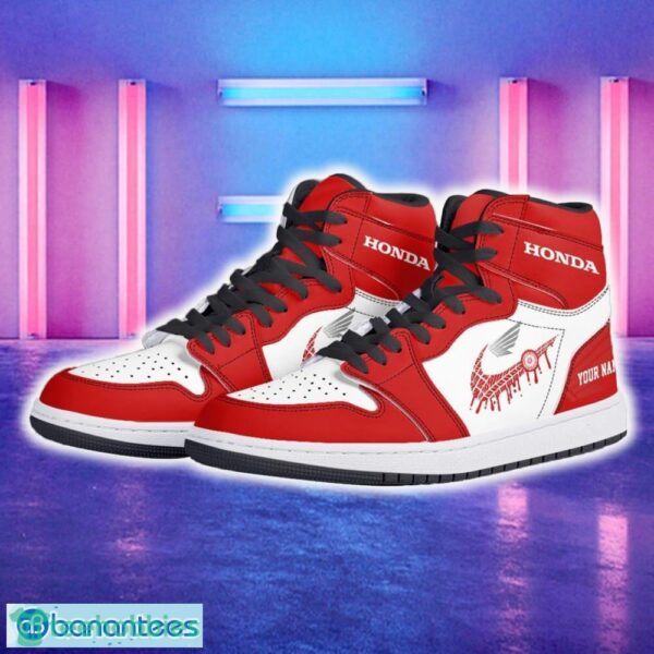 Honda Design Car Air Jordan 1 Hightop Shoes New For Fans Gift AJ1 Sneaker Custom Name - Honda Air Jordan 1 Hightop Shoes_5