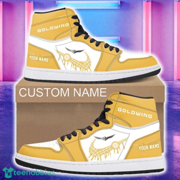 Honda goldwing Car Air Jordan 1 Hightop Shoes New For Fans Gift AJ1 Sneaker Custom Name - Honda goldwing Air Jordan 1 Hightop Shoes_4