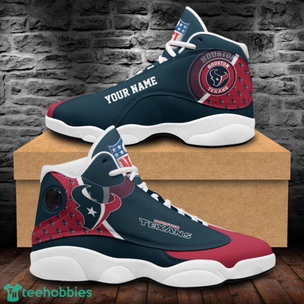 Houston Texans Air Jordan 13 Shoes Custom Name Sport Team Shoes Product Photo 1