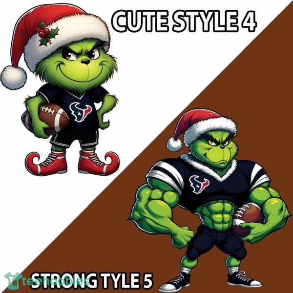Houston Texans Grinch Football Ugly Sweater Gift For Christmas - Custom Number - NFL Houston Texans New Grinch Ugly Christmas Sweater Photo 4