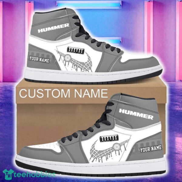 Hummer Car Air Jordan 1 Hightop Shoes New For Fans Gift AJ1 Sneaker Custom Name - Hummer Air Jordan 1 Hightop Shoes_4