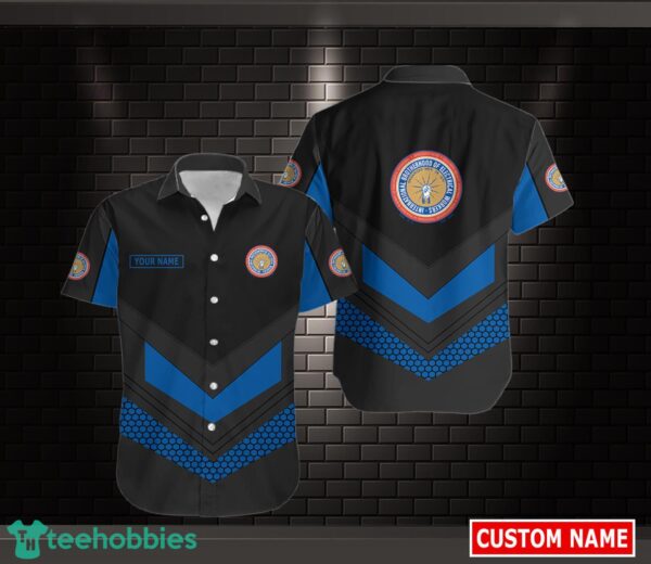 ibew Short Sleeve Hawaiian Shirt Custom Name Product Photo 1