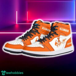 Illinois Fighting Illini Air Jordan Hightop Shoes New Custom Name For Fans Gift Sneaker - Illinois Fighting Illini Air Jordan Hightop Shoes Photo 5
