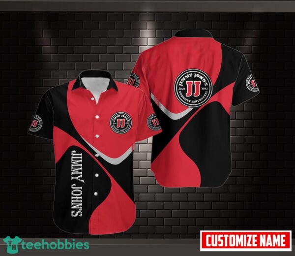 Jimmy John's Button Shirt 3D Printed Hawaii Shirt Custom Name Product Photo 1